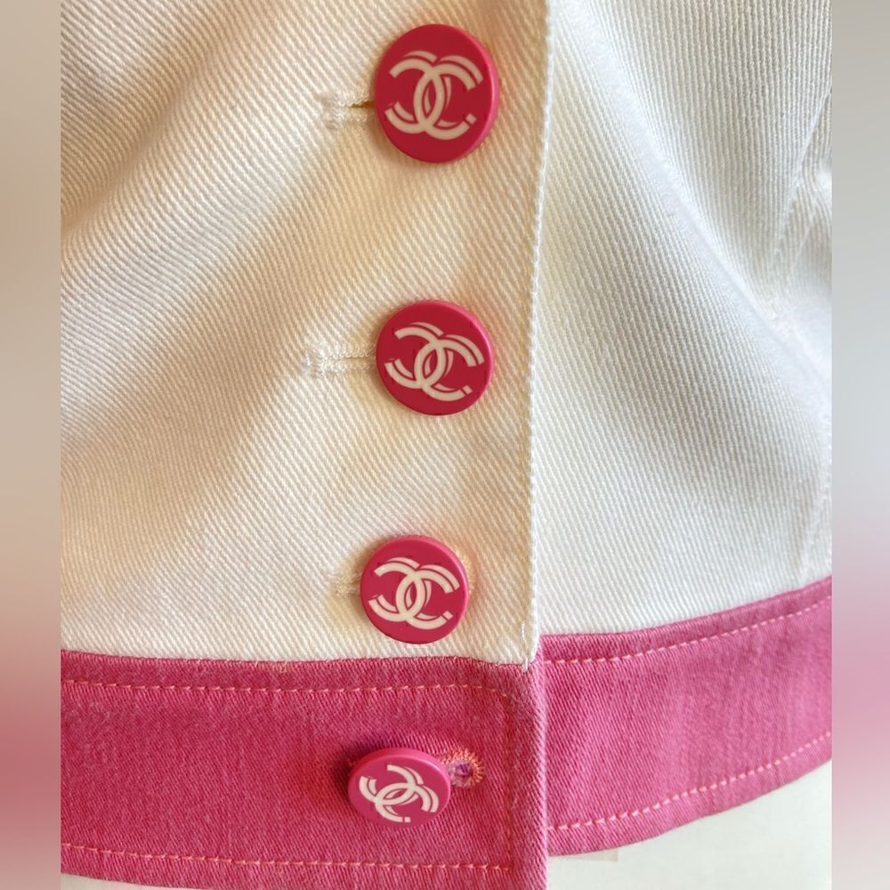 Vintage Chanel Pink & White Top - Picture 5 of 8